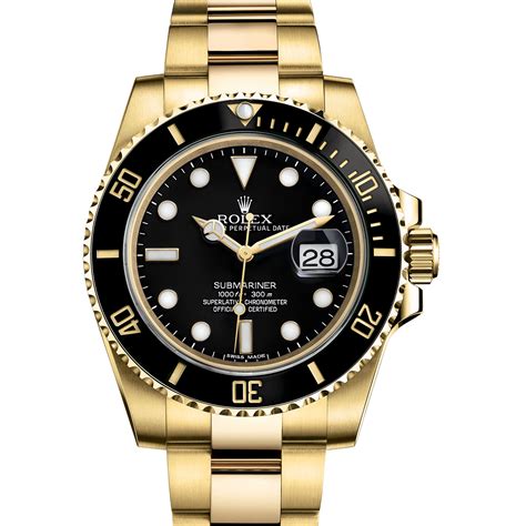 rolex subma|rolex submariner gold and black.